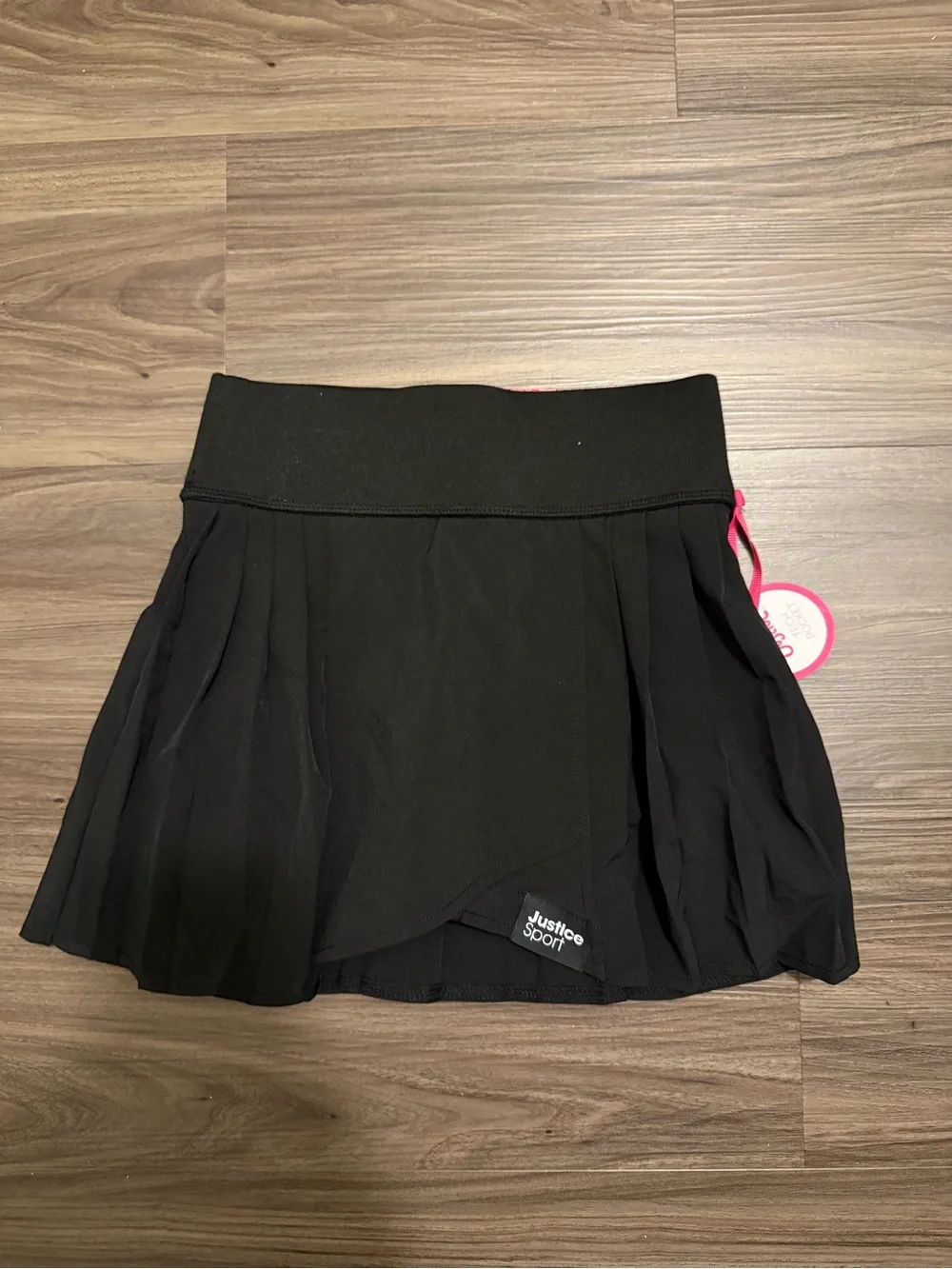 Justice Black Pleated Sport Skort size XS 5/6-NWT